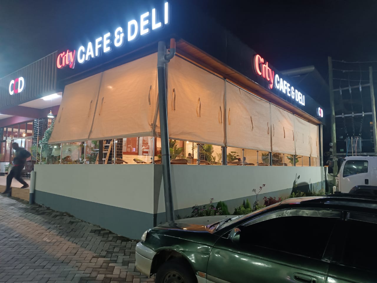 City Cafe & Deli Athi River shade installation